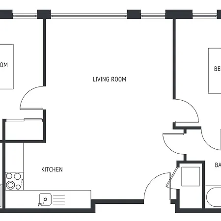 Van Gogh Apartment, Bedford - Fast Wifi, Gym & Free Parking Exterior photo